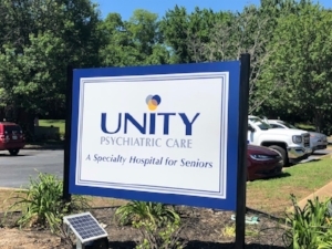 Picture of Unity sign at columbia facility