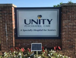 Picture of Unity sign at the Clarksville facility